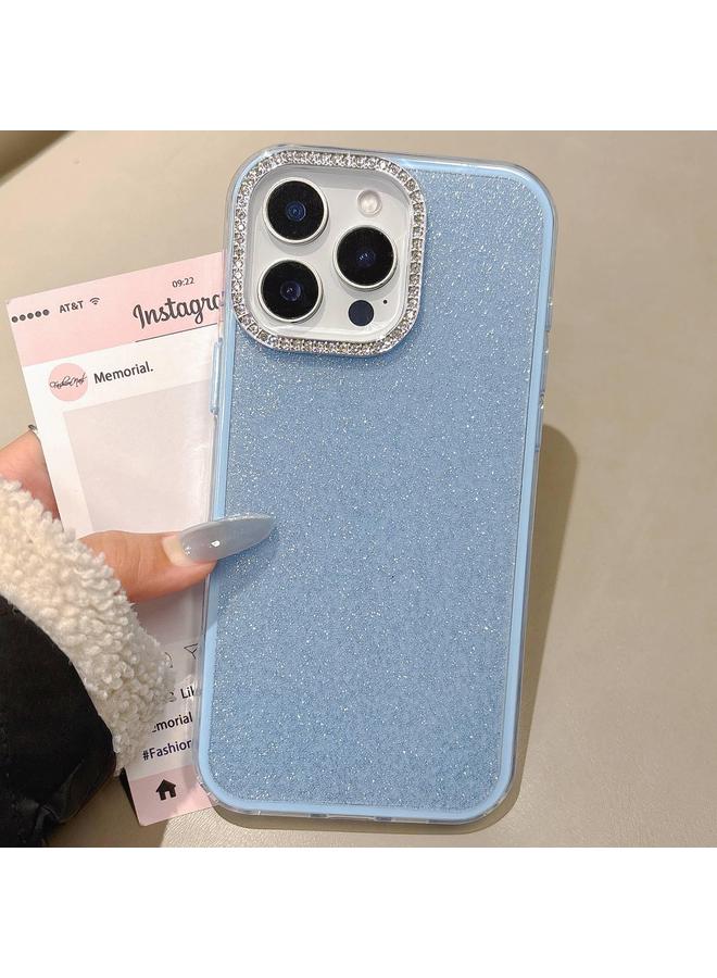 S-TOP Case For iPhone 16 Pro Rhinestone-Embedded Camera Frame Glitter Full Coverage Phone Case - Image 1