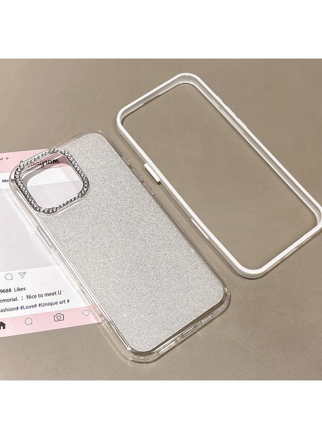 S-TOP Case For iPhone 16 Pro Rhinestone-Embedded Camera Frame Glitter Full Coverage Phone Case - Image 3