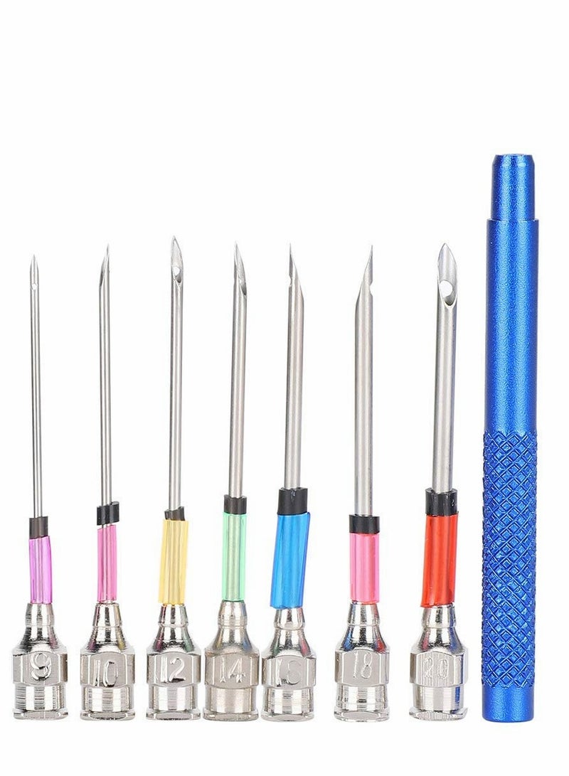 SYOSI Punch Needle Embroidery Kits Adjustable Rug Yarn Punch Needle, Wooden Handle Embroidery Pen,Embroidery Hoops,scissors, Needle Threader, Punch Needle Cloth for DIY Starter Kit  - Image 1