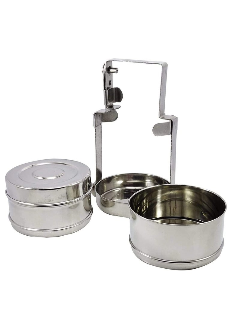 BLACKSTONE - Stainless Steel Carrier Tiffin Box Lunch Box 2-Tier - Image 1