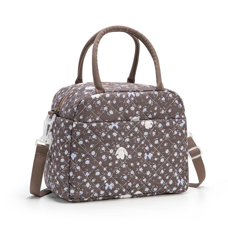 MEXS Lunch Bag for Women Reusable Lunch Box Quilted Puffer Large Capacity Insulated Cooler Tote Bags Work Travel Picnic - Image 1