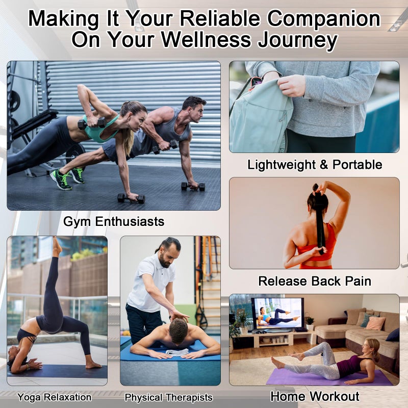 iGreely Portable Massage Roller Stick The Ultimate Muscle Roller 17 Inches Recommended by Physical Therapists Promotes Recovery Fast Relief for Cramps Soreness Tight Muscles-White - Image 5