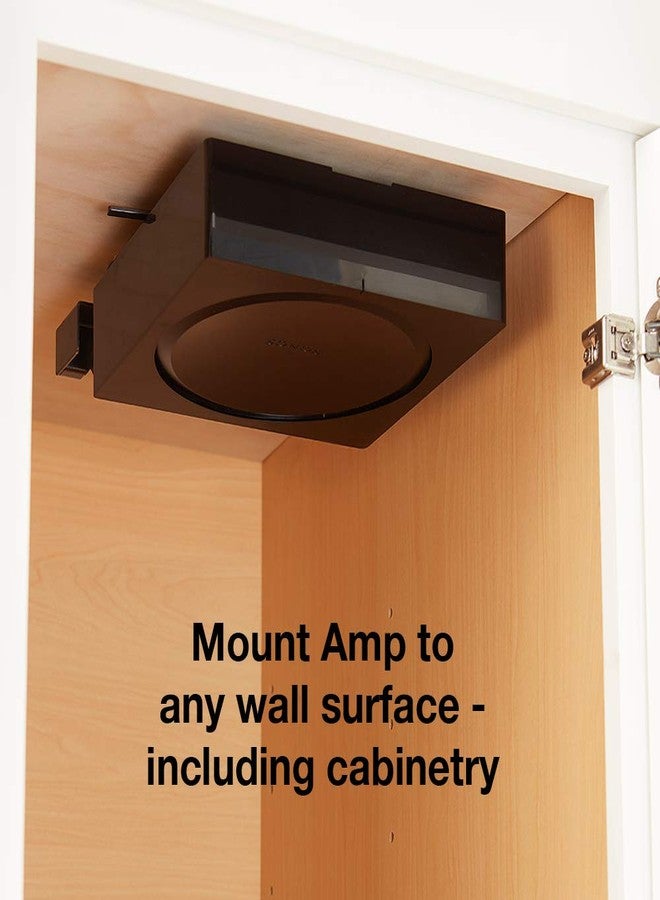 Sanus Wall Mount for Sonos Amp - Slim Black Design with Lockable Latch for Security - Low Profile Bracket Design Mounts in Any Orientation - Built-in Cable Management & Easy 15-Minute Install … - Image 2