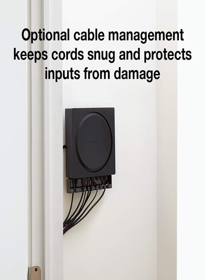 Sanus Wall Mount for Sonos Amp - Slim Black Design with Lockable Latch for Security - Low Profile Bracket Design Mounts in Any Orientation - Built-in Cable Management & Easy 15-Minute Install … - Image 4