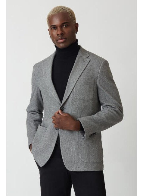 Bisse Men's Jacket GRAY PCK22K22224_D55  - Image 4