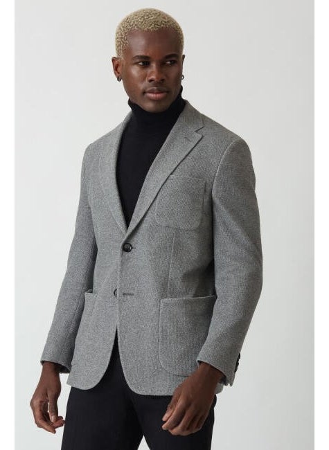 Bisse Men's Jacket GRAY PCK22K22224_D55  - Image 3