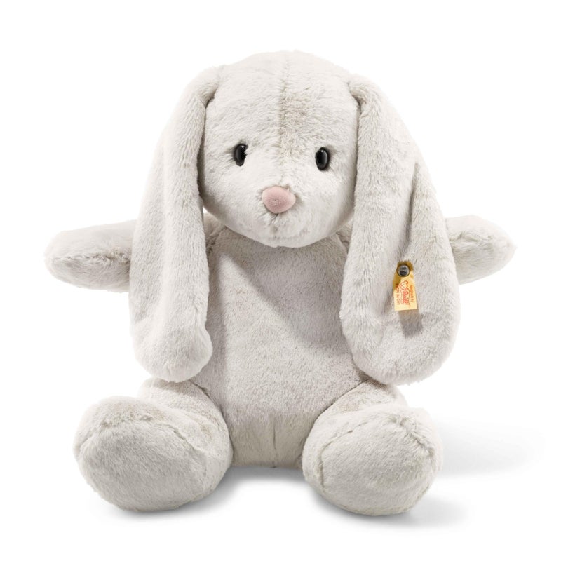 Steiff Hoppie Rabbit Premium 15 Stuffed Animal Toy Soft Cuddly Friends for Girls Boys Kids Light Grey - Image 2