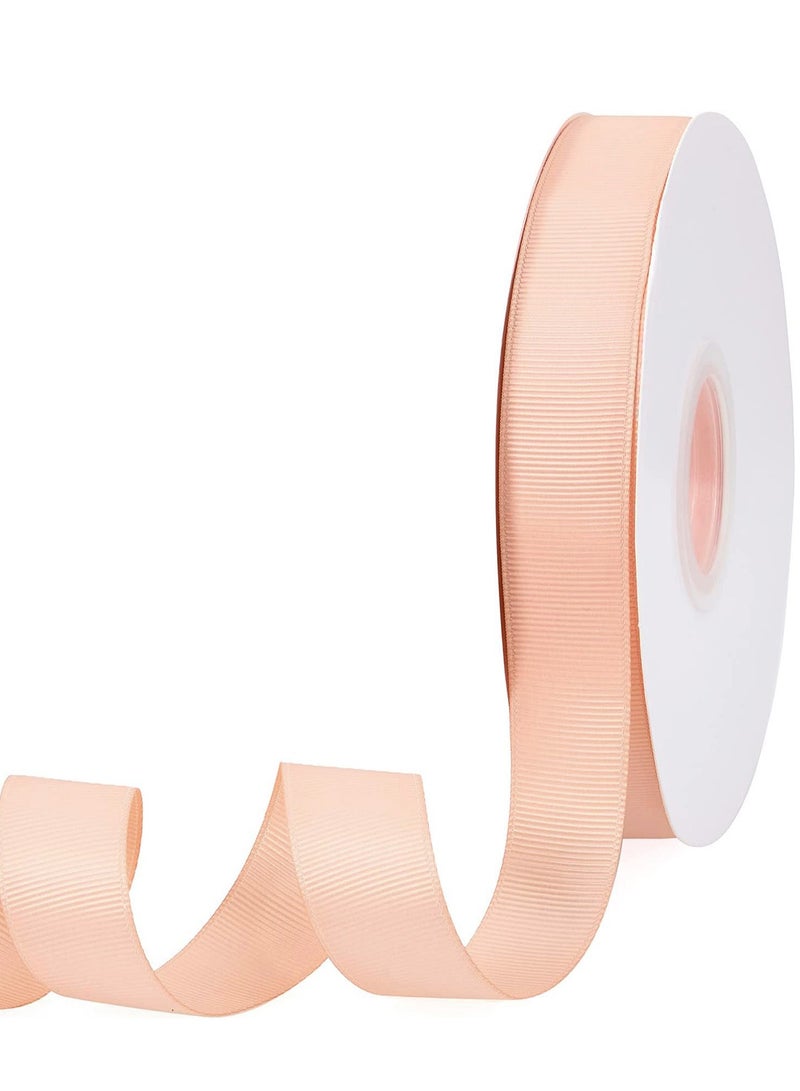 شريط خوخ من Grosgrain بعرض 1 بوصة و100 ياردة لتغليف الهدايا اليدوية وتزيين الحفلات - Image 1