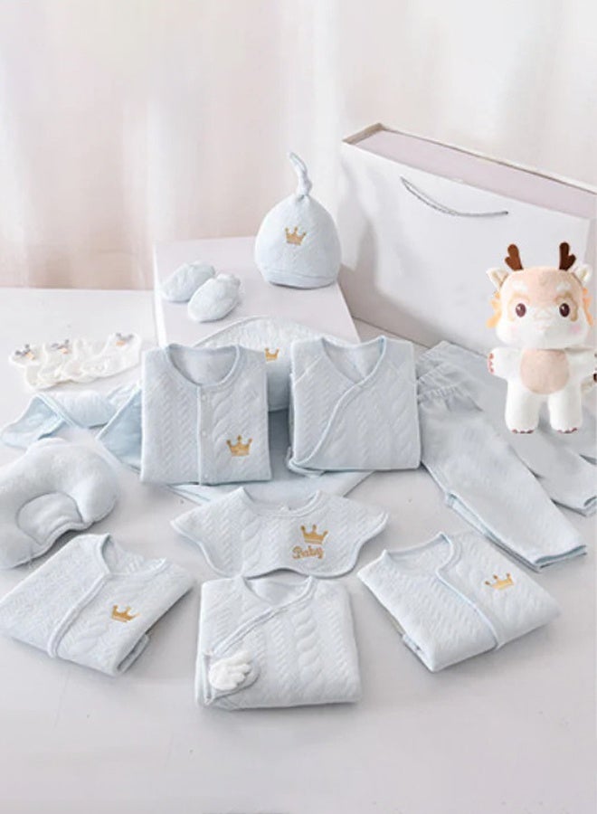 Hanayo 15 Pieces Baby Swaddle Wrap Ultra-Soft Newborn Sleeping Wraps for Infant Baby Shower Gift New Born Baby Gift for 0-3 Months Baby Girls and Boys(Blue) - Image 2