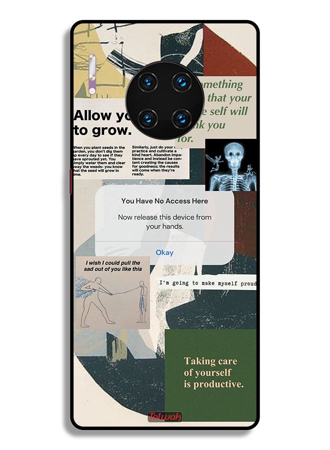 Tolwak Huawei Mate 30 Pro 4G Protective Case Cover Allow Yourself To Grow  - Image 2