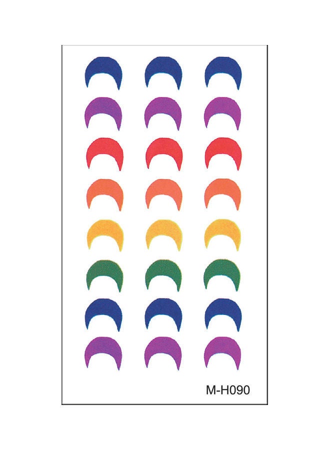 NIBEMINENT Waterproof Fashionable Temporary Tattoo Sticker Multicolour - Image 1