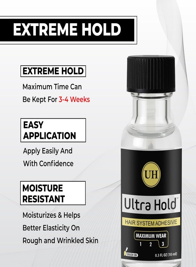 Woolip Ultra Hold Hair Patch Glue Acrylic Base Water And Sweat Resistant Strong Hair Wig Glue With Skin Friendly Formula Long Lasting Hold Up To 3-4 Weeks 10ml - Image 2