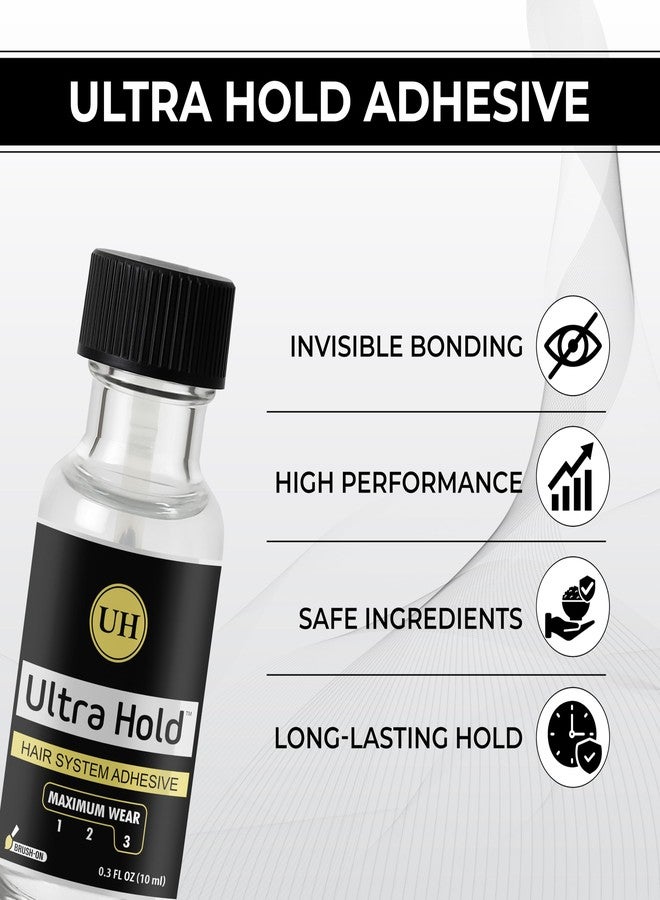 Woolip Ultra Hold Hair Patch Glue Acrylic Base Water And Sweat Resistant Strong Hair Wig Glue With Skin Friendly Formula Long Lasting Hold Up To 3-4 Weeks 10ml - Image 3