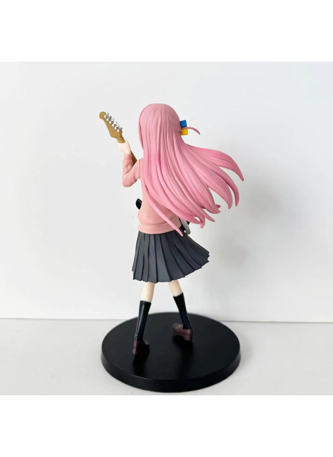 null - Lonely Rock Goto Solo Boqi Sauce Goto Ichiku Anime Guitar Girl Cute Model Ornaments Gift-Color:After Standing In The Rear Vine [height: 18cm] - Image 1