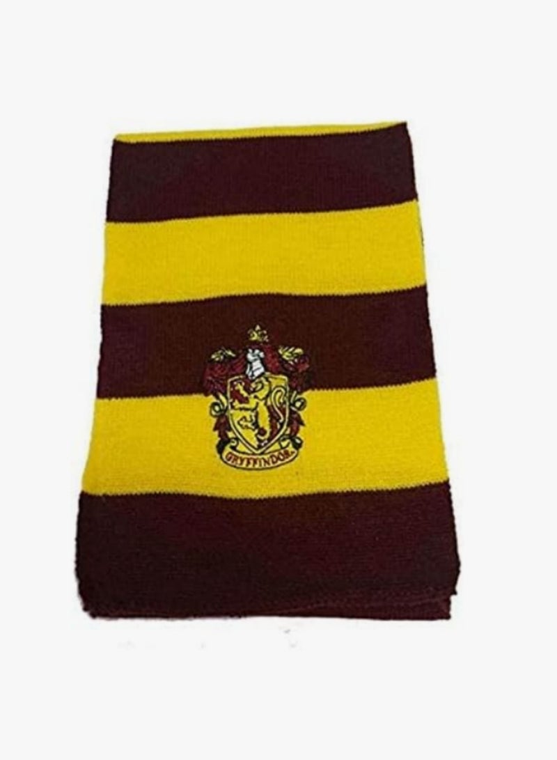 1PCS Gryffindor Collegiate Style Reversible Knit Scarf - Soft Cosplay Scarf for Halloween, Costume, and Children's Gift-17cm*165cm - Image 3