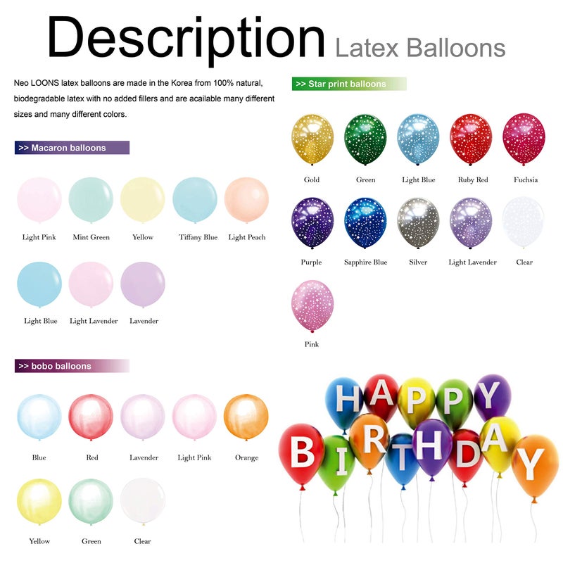 Neo LOONS® 100 pcs 5" Pearl White Premium Latex Balloons - Great for Kids, Adult Birthdays, Weddings, Receptions, Baby Showers, Water Fights, or Any Celebration - Image 5