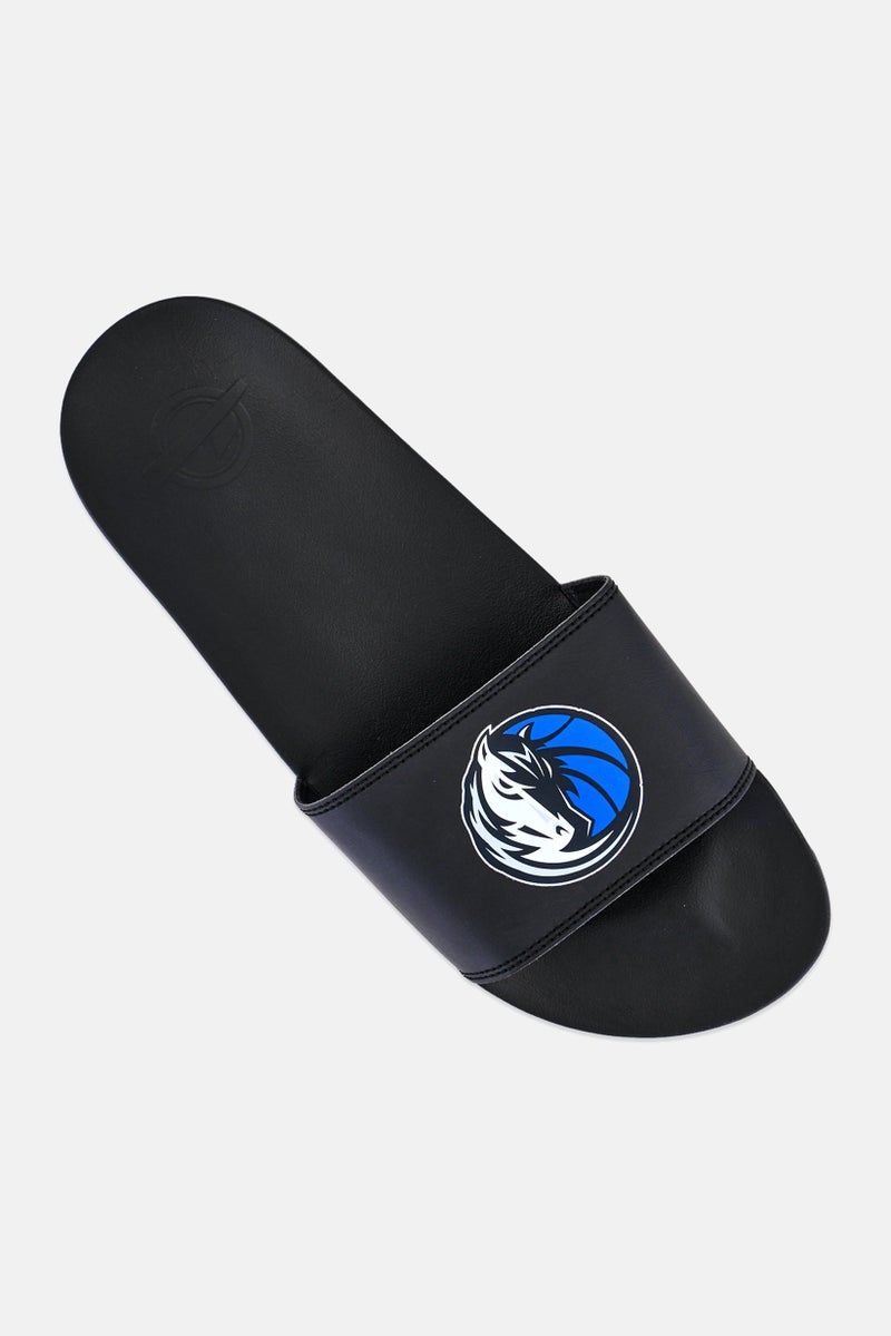 ISlide Men Dallas Mavericks Primary Slip On Slides, Black - Image 4