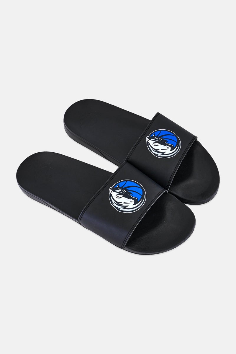 ISlide Men Dallas Mavericks Primary Slip On Slides, Black - Image 2