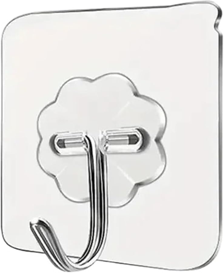 Heavy Duty Self Adhesive Wall Hooks 100pcs Multi Purpose Key Towel Holder For Kitchen Bathroom - Image 1