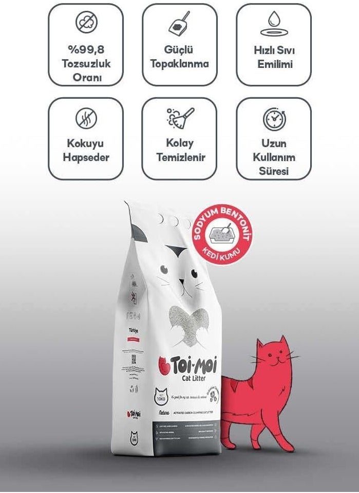 Toi Moi Sodium Bentonite Cat Litter - Activated Carbon 10 L - pzsku/Z8A8ABCED70C7132BF725Z/45/_/1704440550/e36df393-8141-48d0-a21c-fd9a338ec713