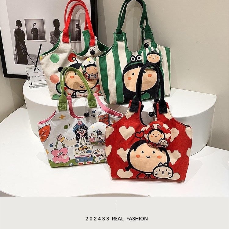 Cute Shell Shape Canvas Shoulder Bag - Image 2