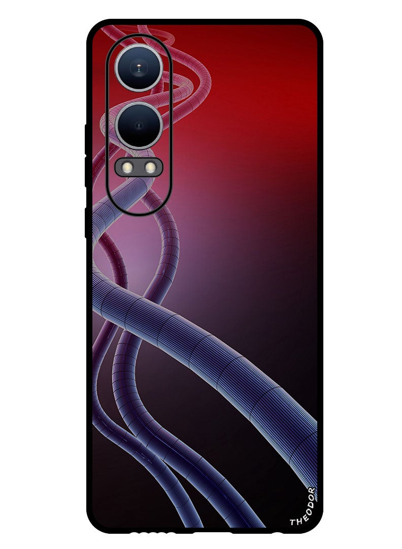 Theodor Protective Case Anti Scratch Shock Proof Bumper Cover For OnePlus Nord CE4 Lite tube_plexus_wavy - Image 1