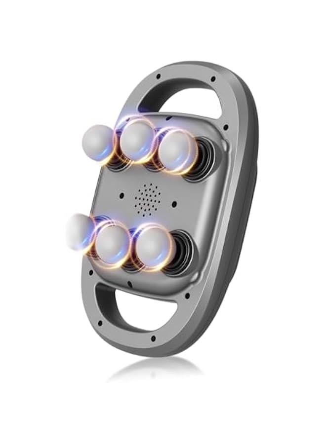 Loquat Massage Gun Deep Tissue, 6 Heads Percussion Massager Gun with 20 Levels 6 Massage Modes for Back Neck Leg Full Body Muscle Pain Relief Massager Gifts for Dad Mom Families (Black) - Image 1