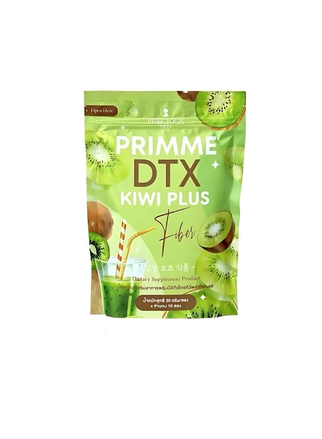 Precious Skin Primme DTX Kiwi Plus Fiber | 10 Sachets | Natural Detox Drink for Weight Management & Digestive Health - Image 5