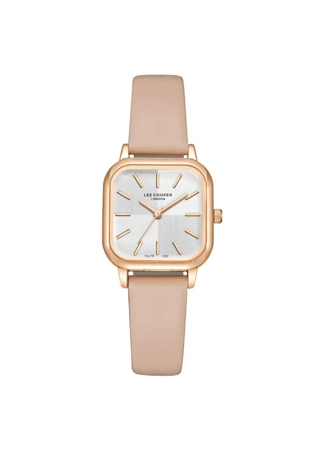 Lee Cooper Women's Analog Display Watch With Pink Leather Strap - LC08152.438