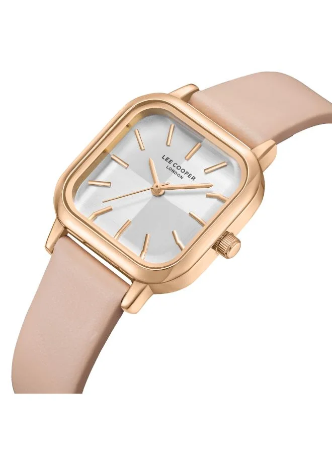 Lee Cooper Women's Analog Display Watch With Pink Leather Strap - LC08152.438