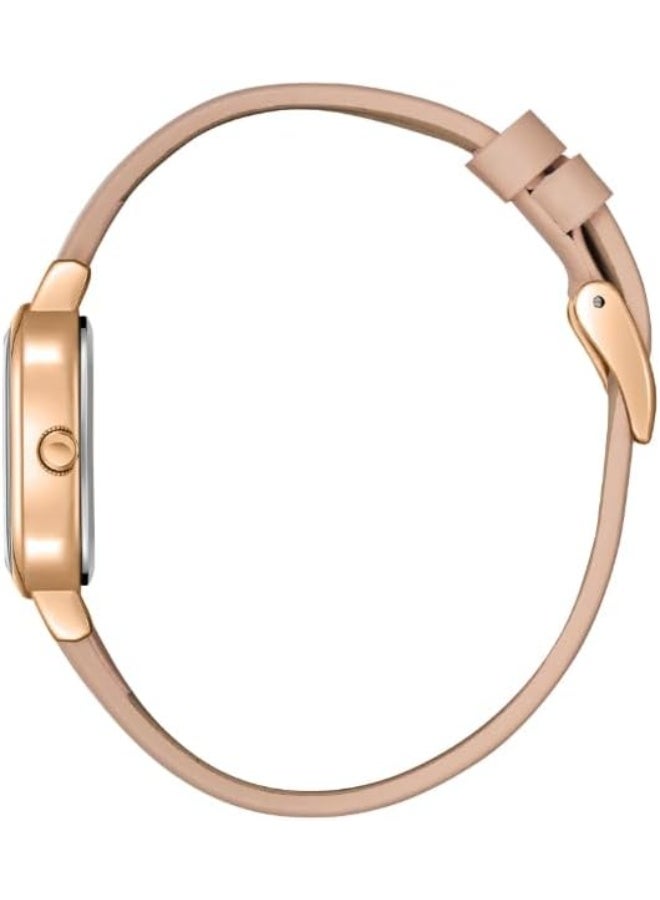 Lee Cooper Women's Watch, Analog Display and Leather Strap - LC08152.438, Pink - Image 3