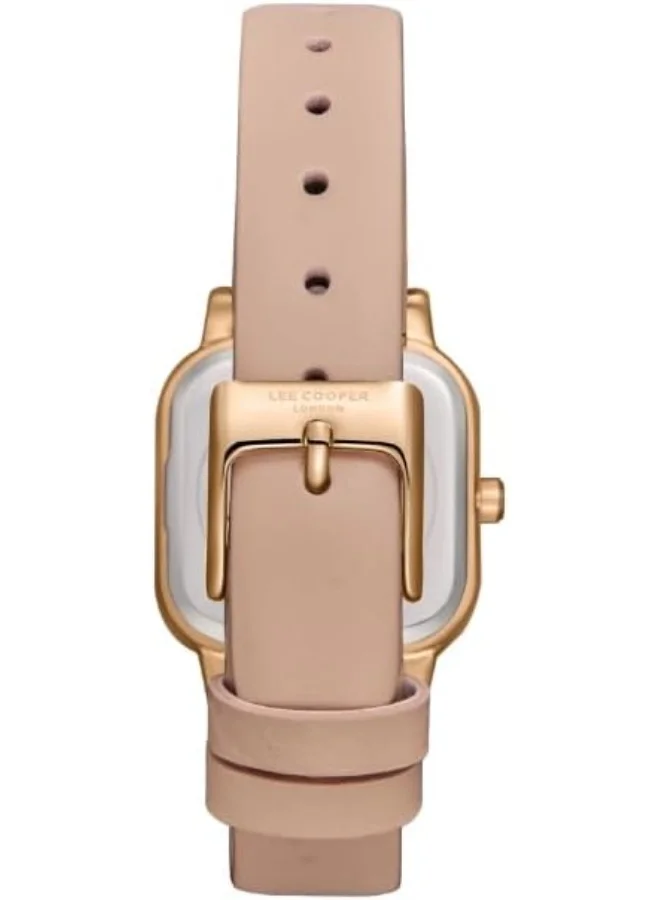 Lee Cooper Lee Cooper Women's Watch, Analog Display and Leather Strap - LC08152.438, Pink