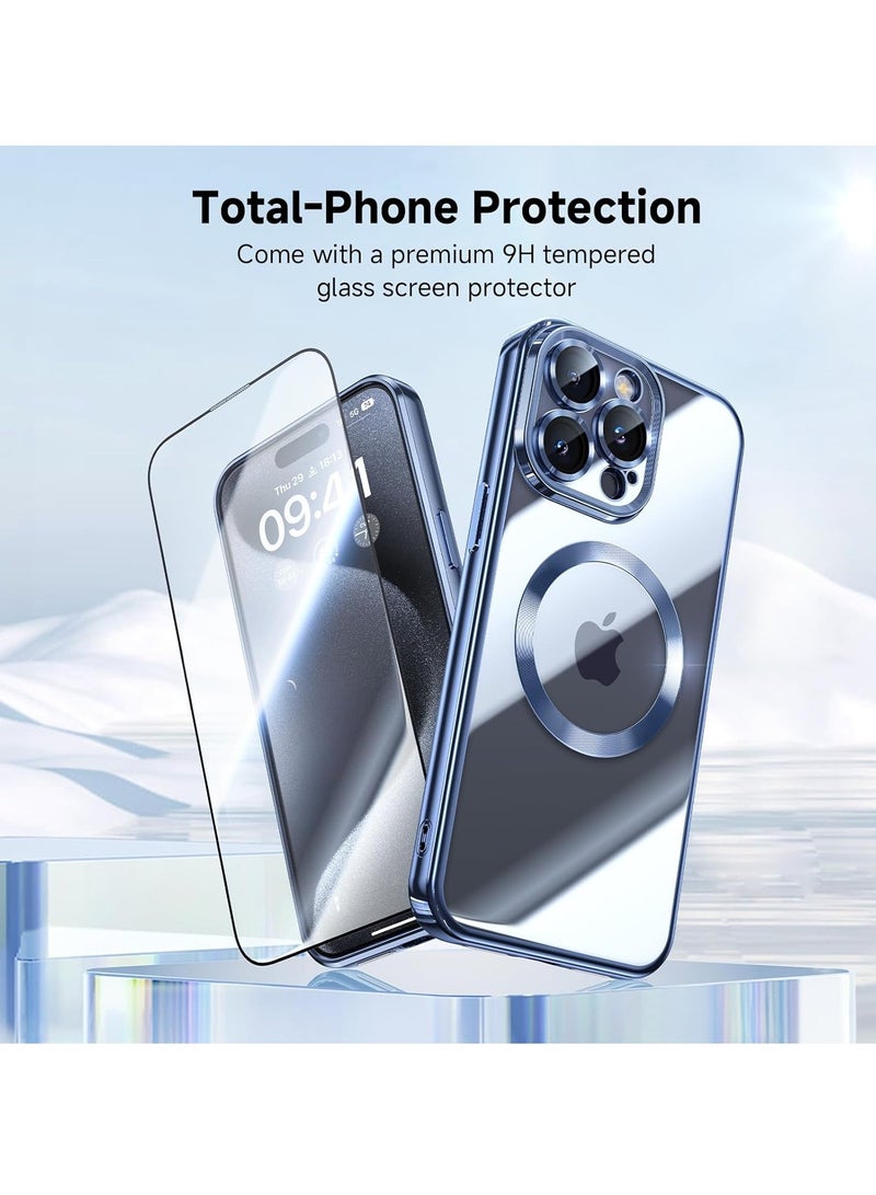 إلترازون ELTRAZONE iPhone 15 Pro Max Case with Integrated Camera Lens Protection [TOP N56 Magnets] [Military Grade Drop Protection] for Magsafe Women Men iPhone 15 Pro Max Cover Case 6.7" Black Titanium - Image 2