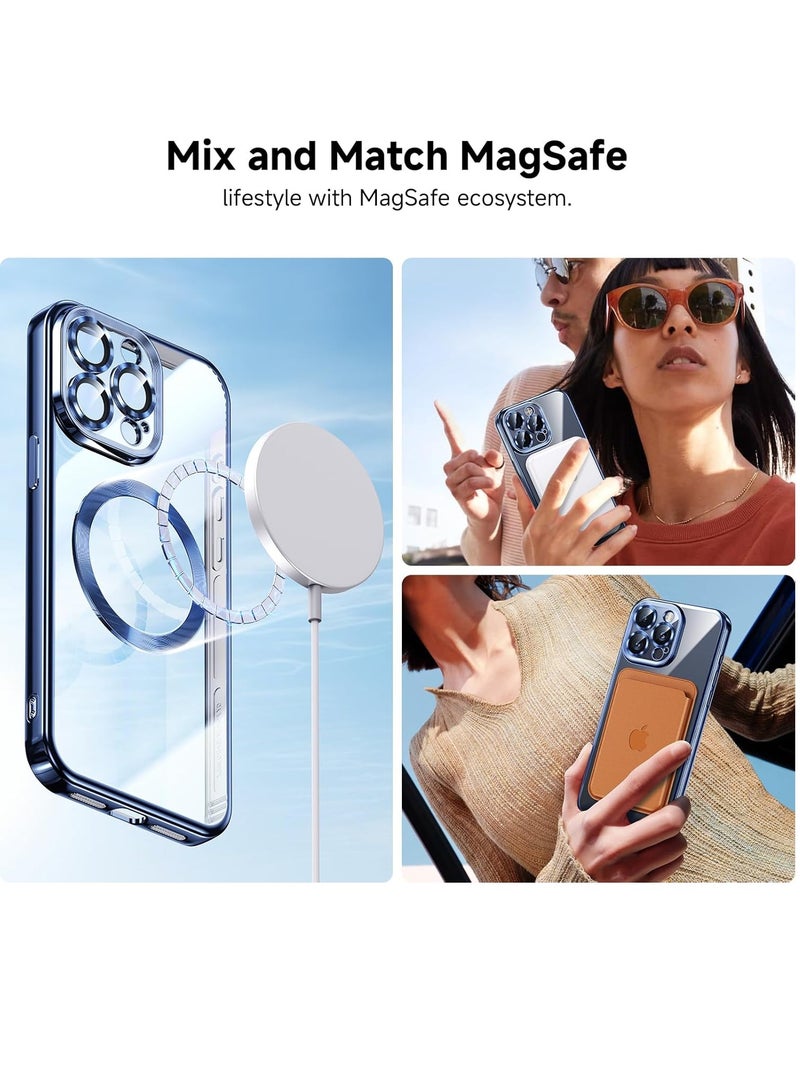 إلترازون ELTRAZONE iPhone 15 Pro Max Case with Integrated Camera Lens Protection [TOP N56 Magnets] [Military Grade Drop Protection] for Magsafe Women Men iPhone 15 Pro Max Cover Case 6.7" Black Titanium - Image 4