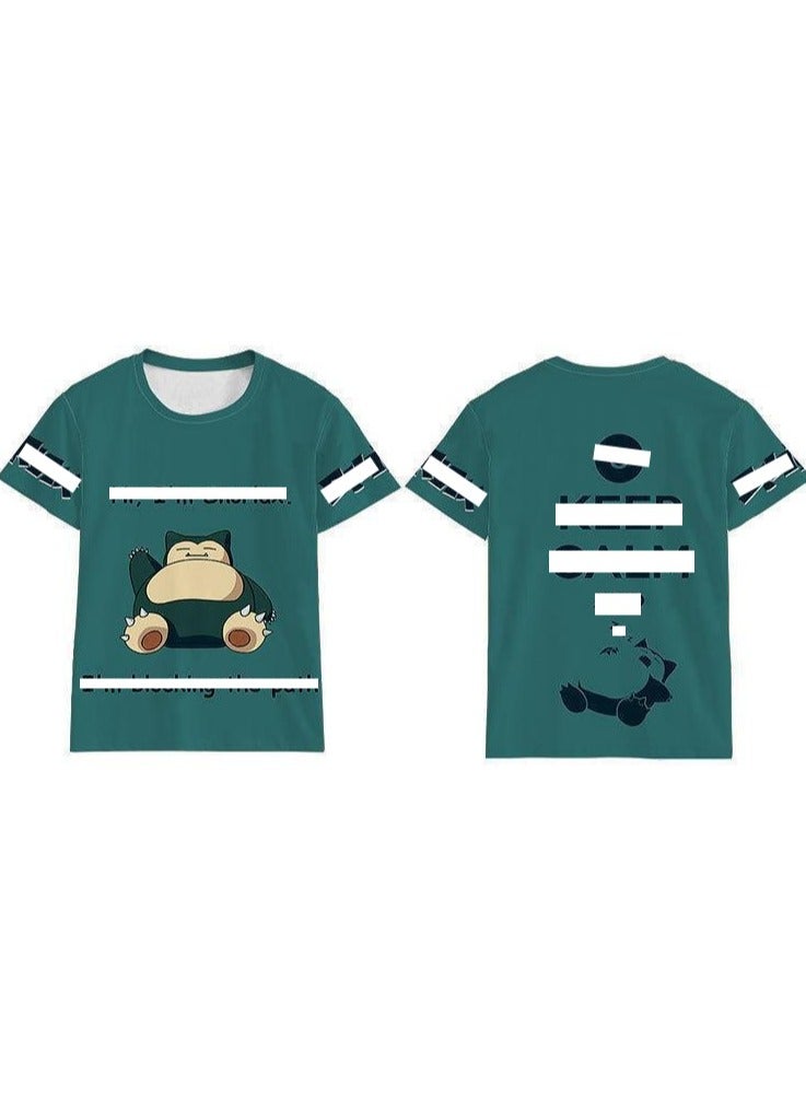 KUYING New Fashion Casual Pattern Design Short Sleeves