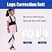 GHORTHOUD OX Leg Type Correction Belt Leg Posture Corrector Band Bandage Unisex Teens OX Legs Bandage Lightweight Pediatric Straighten Belt for Day and Night Black Large - Image 4