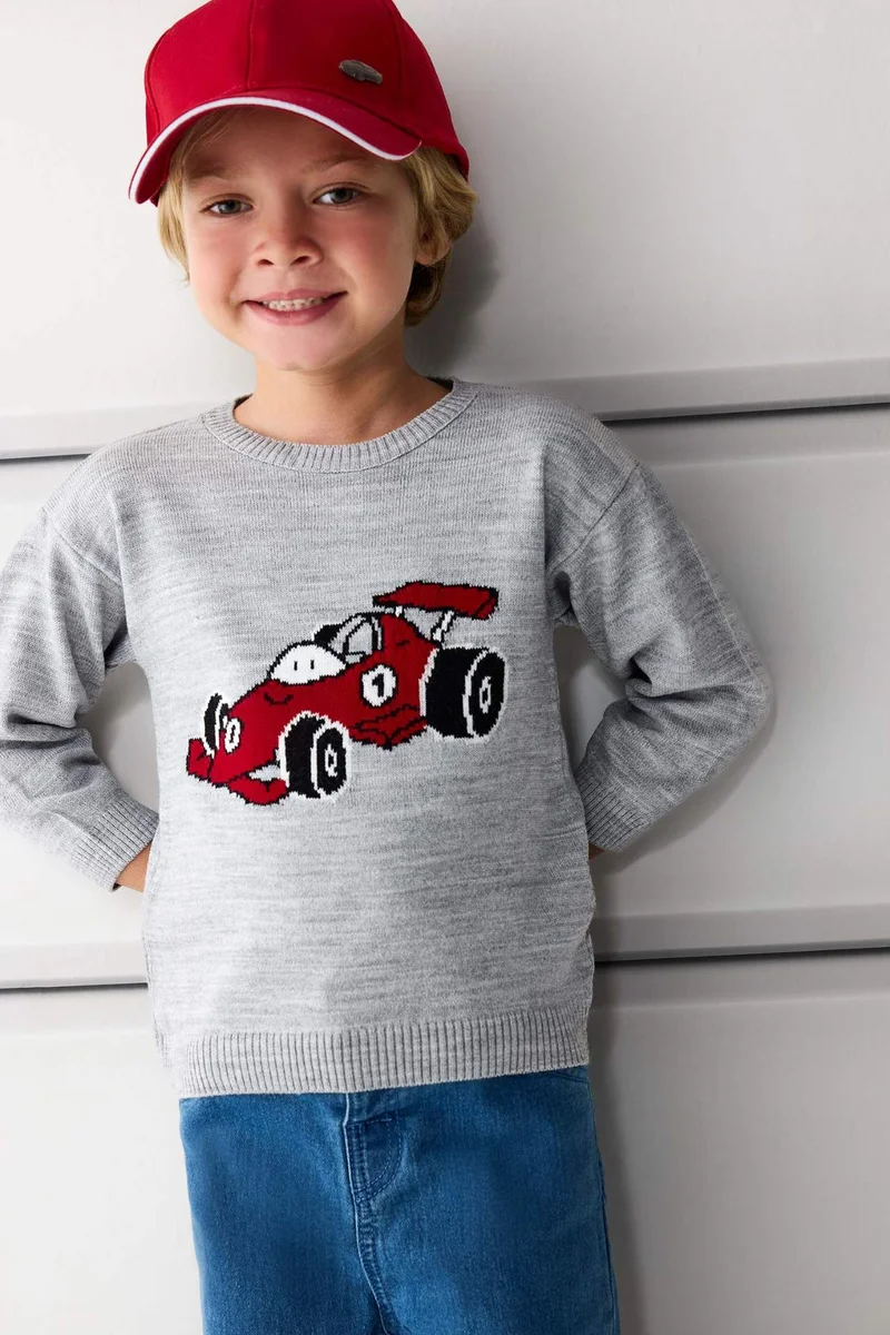 DeFacto Baby Boy Regular Fit Printed Pullover