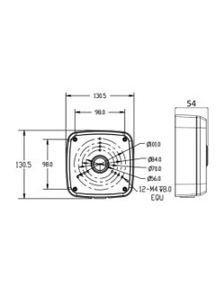 ESPANIA CCTV CAMERA METAL BOX SQUARE (WATER & DUST PROOF)  - Image 3