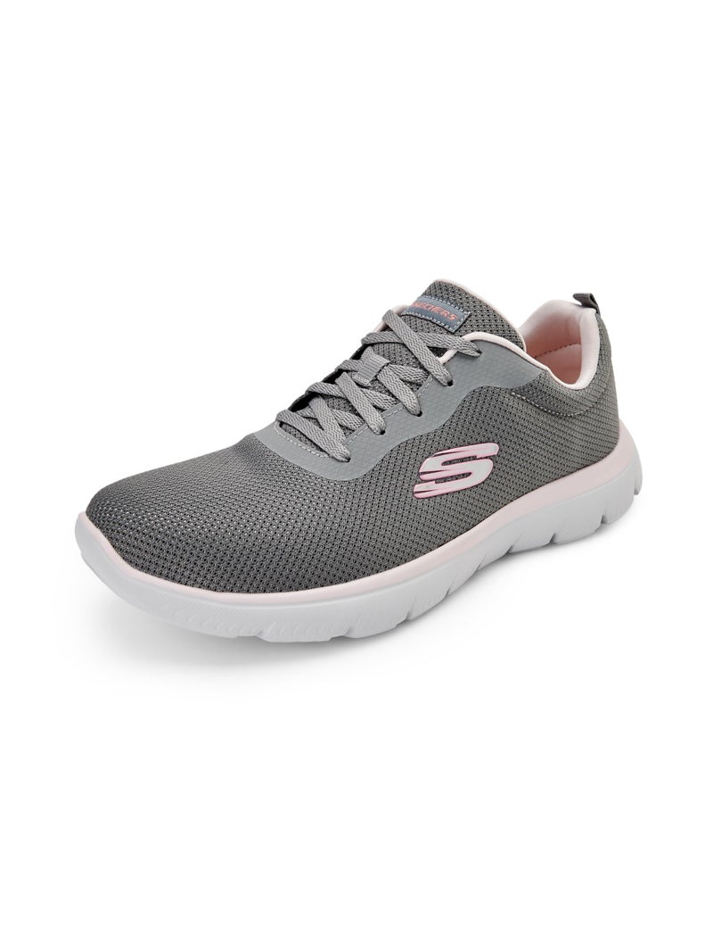 Skechers-Women's Casual Shoes-SUMMITS-896219ID-CCPK-6 Charcoal/Pink - Image 1