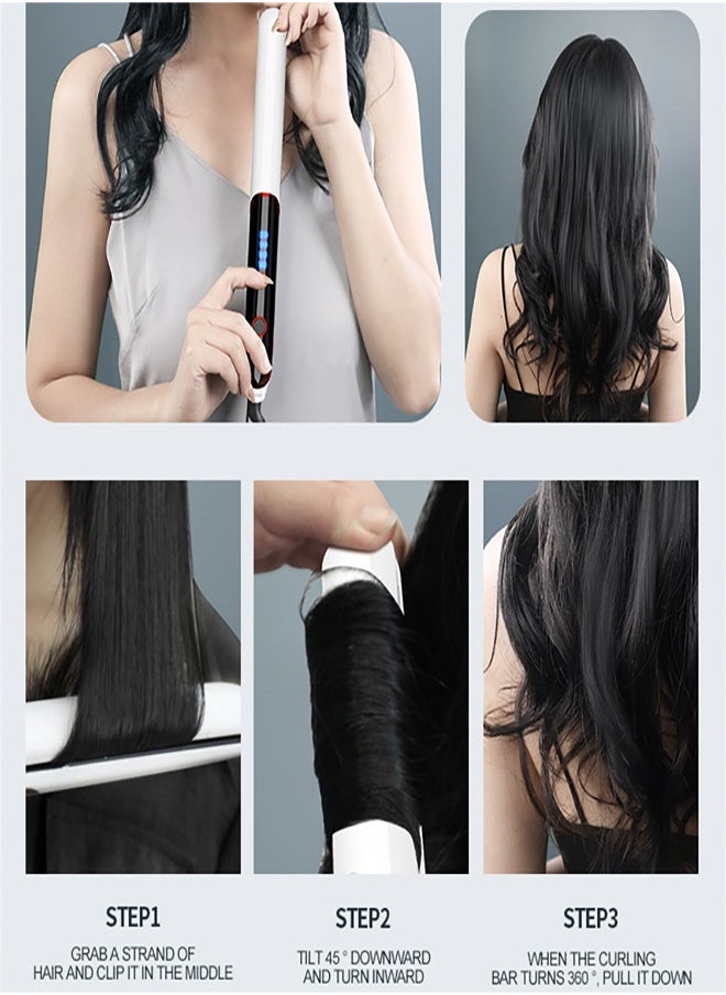 Arabest - Hair Straightener, Fast Heat Titanium Hair Straightener for Stylish Styles, 2-in-1 Hair Straightener and Curler Dual Voltage Styling Tool for Professional Salon Straightening/Curling/Waving - Image 1