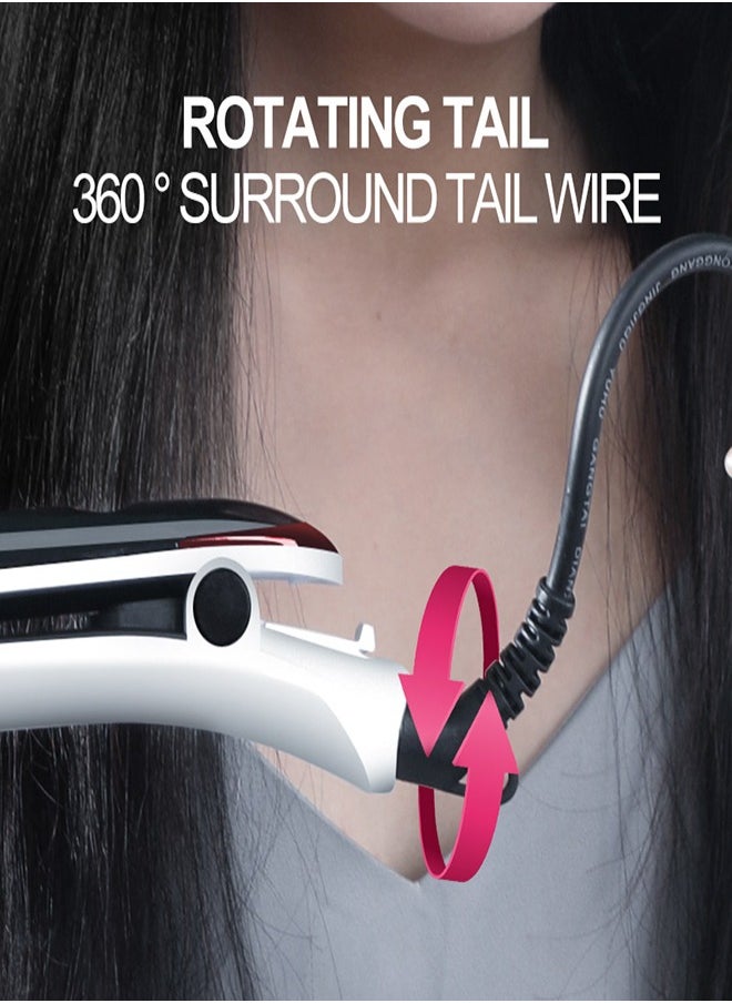 Arabest - Hair Straightener, Fast Heat Titanium Hair Straightener for Stylish Styles, 2-in-1 Hair Straightener and Curler Dual Voltage Styling Tool for Professional Salon Straightening/Curling/Waving - Image 1