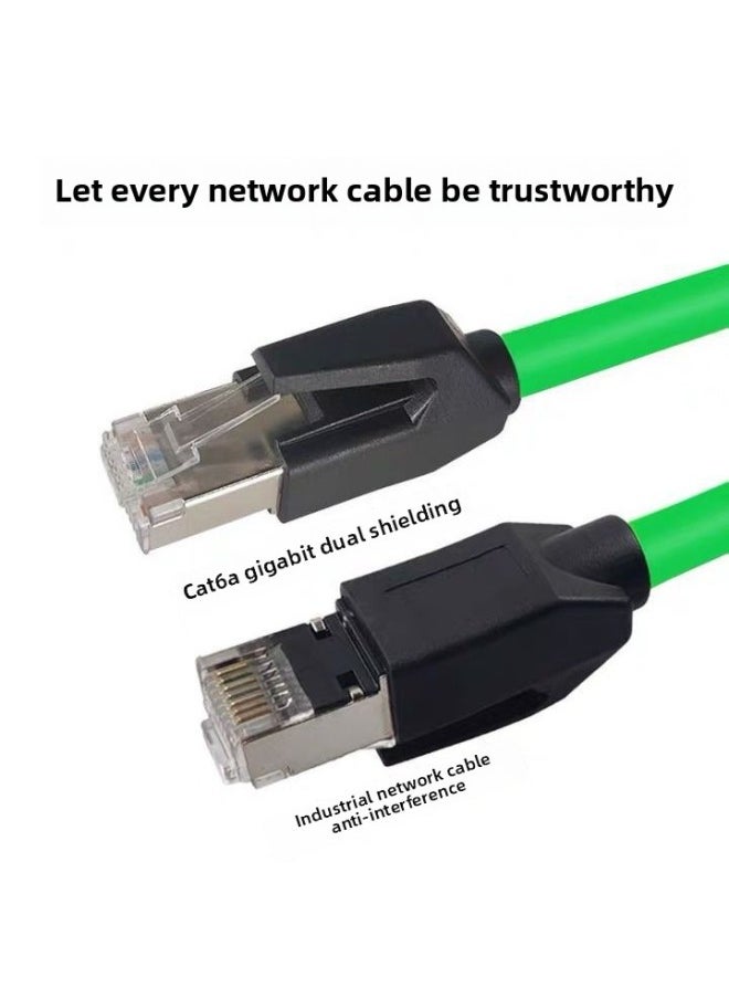 Generic Industrial Profinet Network Cable Servo EtherCAT High-soft Drag Chain Shielding Finished Product More Than Six 6 Gigabit-Color:[Super Six 8-core High Softness]-double Shielded Gray-Line Length:50 M  - Image 2