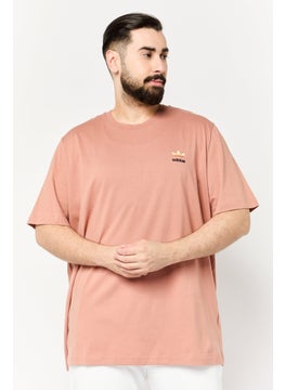 adidas Originals Men Sportswear Fit Short Sleeve Outdoor T-Shirt, Light Brown  - Image 1