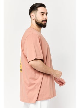 adidas Originals Men Sportswear Fit Short Sleeve Outdoor T-Shirt, Light Brown  - Image 4