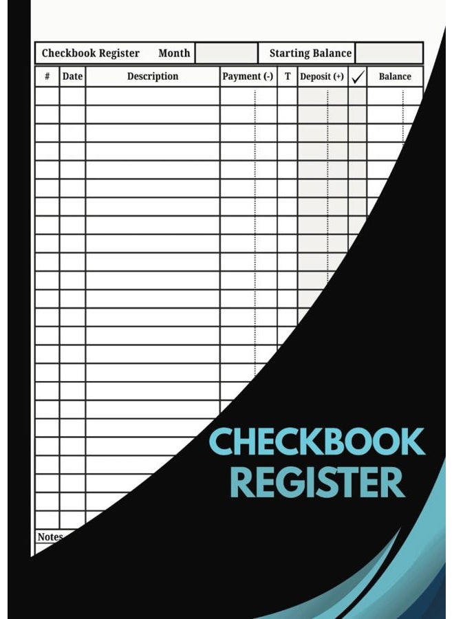Checkbook Register: Checking Account / Personal Check Book Transaction Ledger Personal and Professional Use Large Print 120 Pages