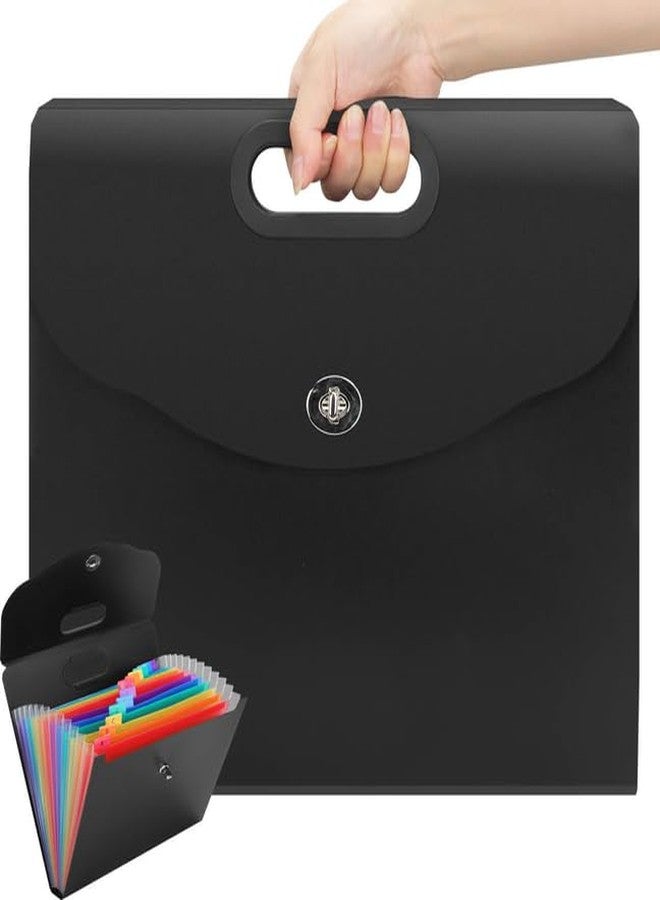 Uquelic Accordion Folder with Handle, Expanding File Folder 13-Pockets - Image 1