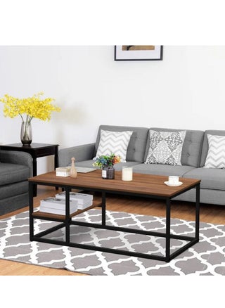 Coffee Table With Shelf BROWN42X102X52 - pzsku/Z8A8B8FBC91B0DB1B2E63Z/45/_/1664436178/cd535542-c561-4549-992f-95e73a836302
