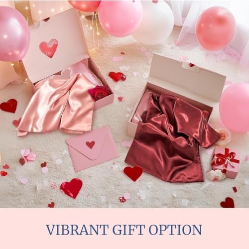 RORIAN Solid Satin Silk Pillow Covers Pack of 2 for Hair and Skin-with Satin Scrunchies |Satin Pillow Cover for Hair B and Skin|scrunchies for Women 3-Piece|Silk Pillow case (L) - Image 2