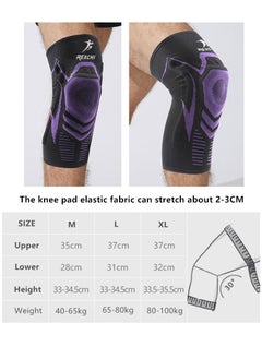 NIBEMINENT Silicone Shock Absorption Sports Knee Pads, Wide Range of Sports Knee Brace for Fitness Running Basketball, Breathable Knee Support Enhance Knee Stability, Knee Strap Relieve Knee Stress  - Image 3
