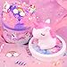 WUJYLY Unicorn Cloud Slime for Kids Christmas Slime with Unicorn Rainbow Charms Stretchy Toy for GirlsBoys Soft Scented Sensory Gift for Kids - Image 4